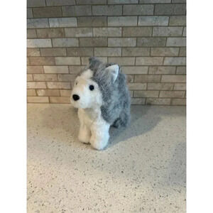 Retired Husky Puppy American Girl Show Dog Doll Toy  7" Plush‎ Pepper Gray White